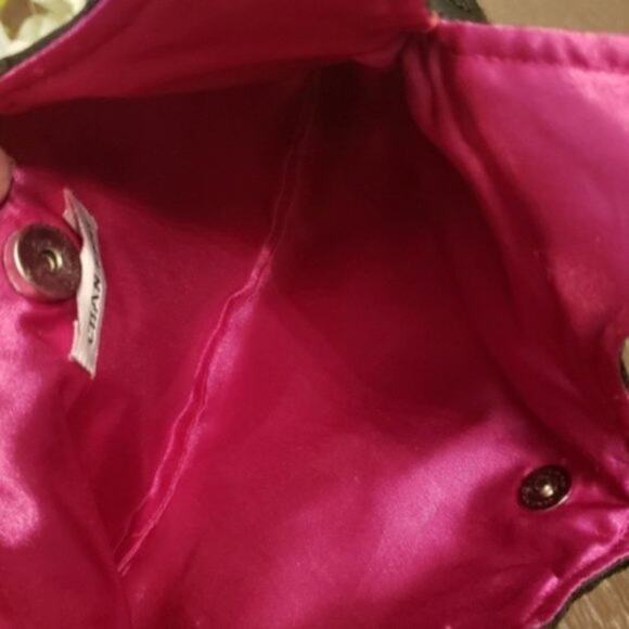 Chan Luu Embroidered Sequin Satin Lined Shoulder Bag Y2K Glam Beaded Indie Chic - Picture 6 of 8